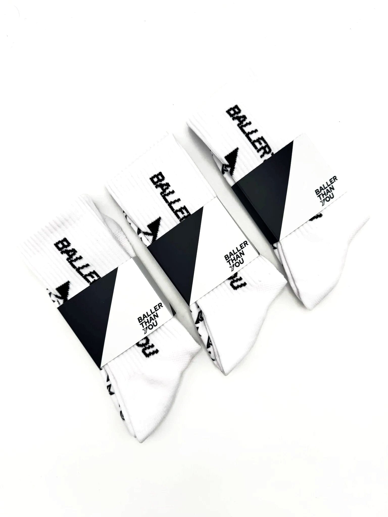 Grip Socken Fußball 3er Set Weiß