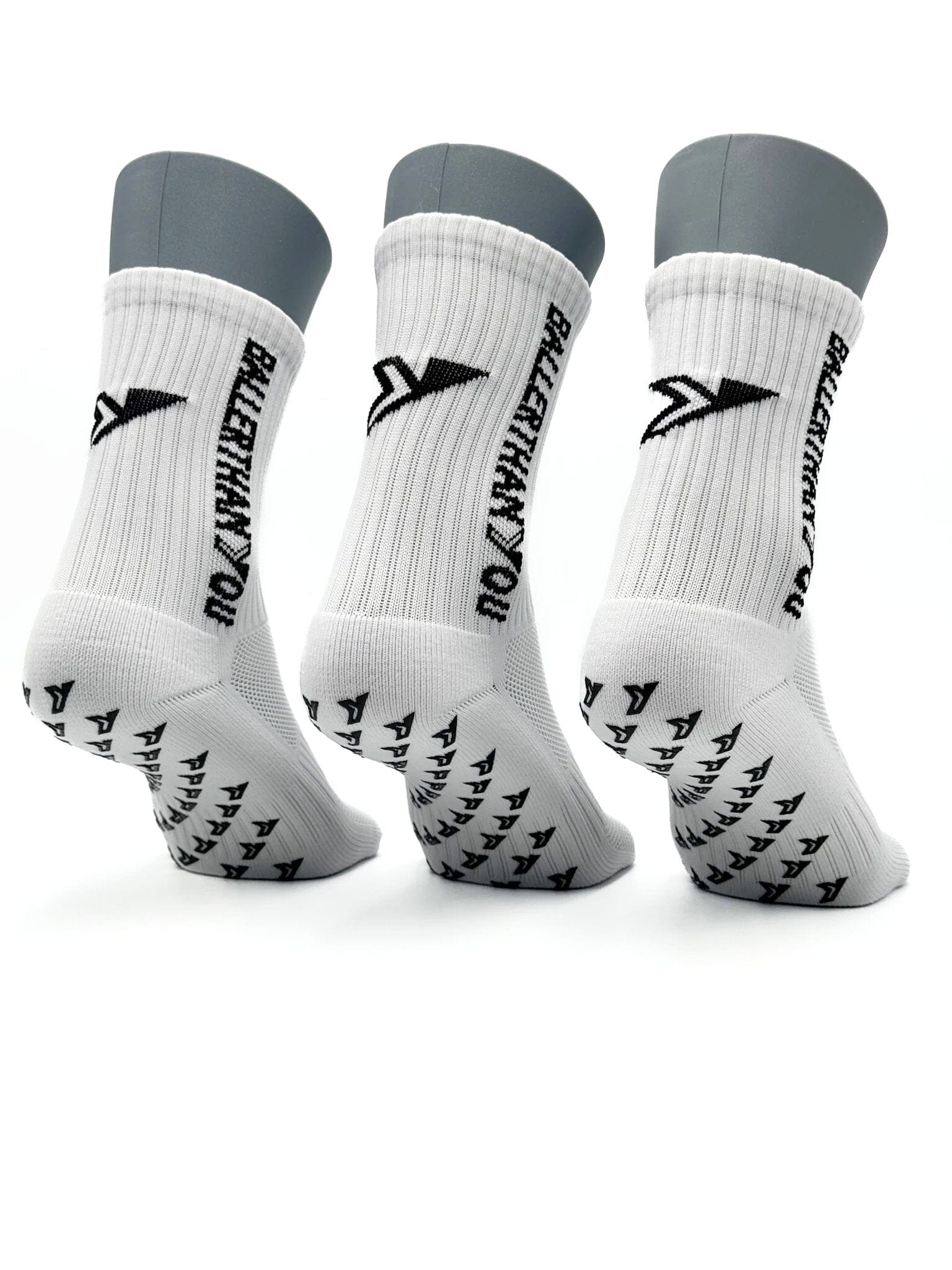 Grip Socken Fußball 3er Set Weiß